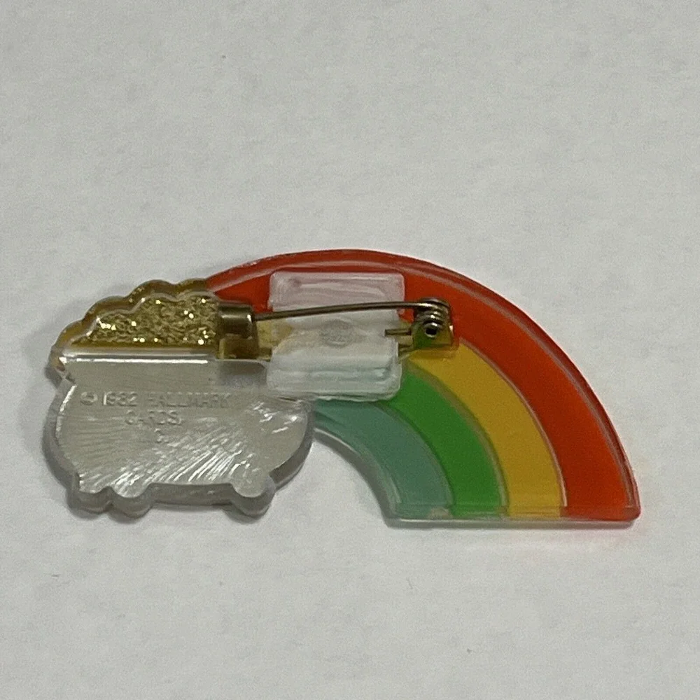 Hallmark Vintage St. Patrick's/St Patty's Collectible 3 Pins Clover Pot‎ Of Gold